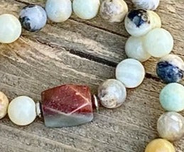 Amazonite Bracelet with Amazonite Center Bead