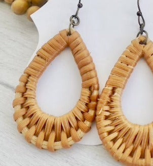 Rafia Teardrop Earrings