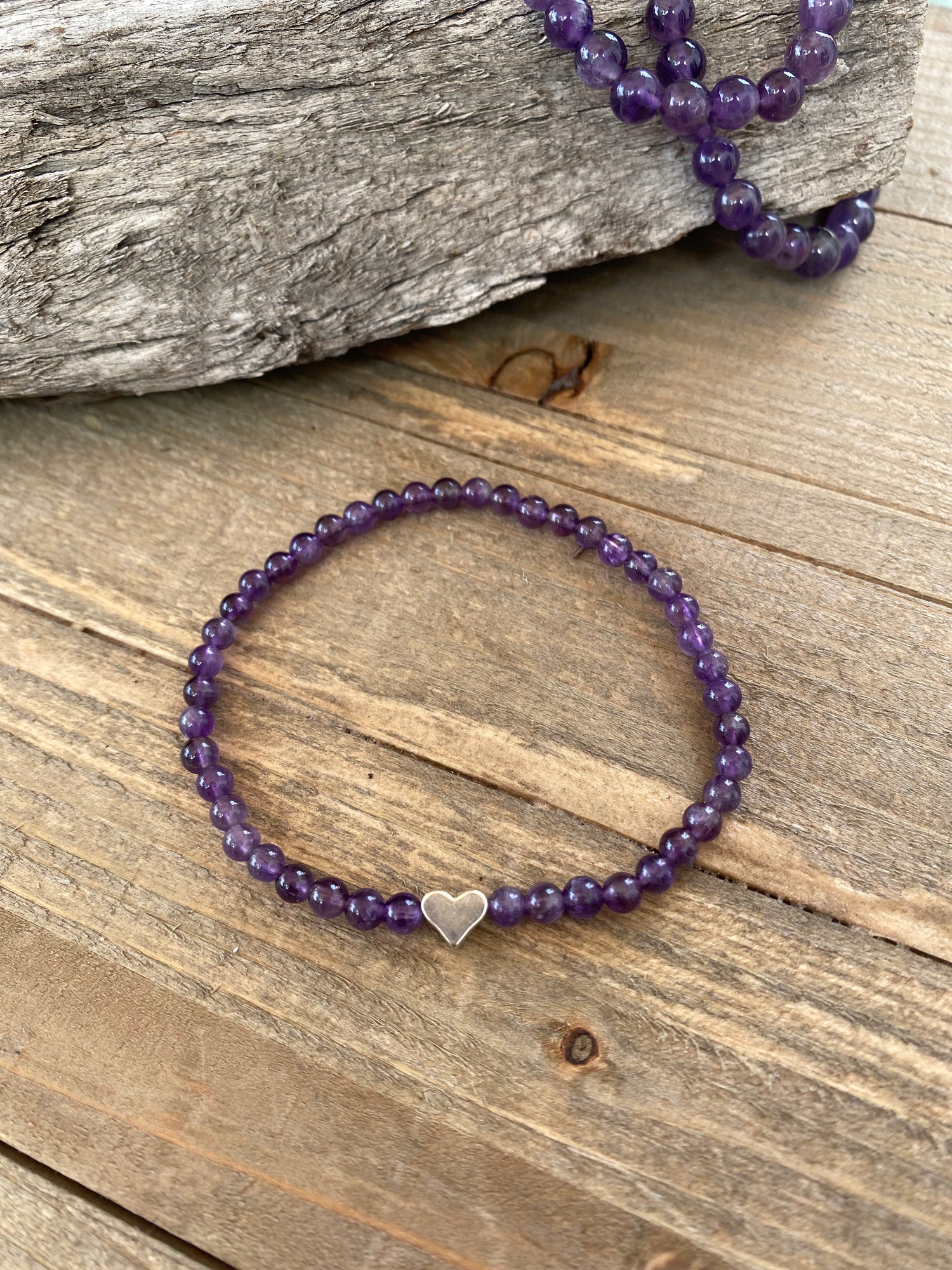 Amethyst Tiny beads – Social Change Butterfly